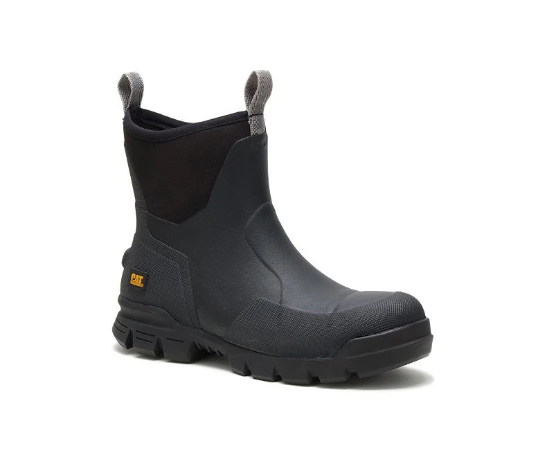 Caterpillar Boots: Unisex P724104 Black Stormers Waterproof Rubber Work Boot 4 Caterpillar Boots: Unisex P724104 Black Stormers Waterproof Rubber Work Boot - Image 2