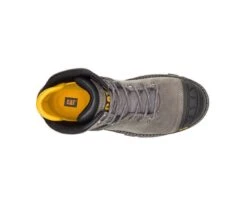 Caterpillar Boots: Men's P91197 Pewter Excavator Superlite Nano Toe Waterproof Work Boot -Men's Work Boots Store catm p91197 032919 s20 top