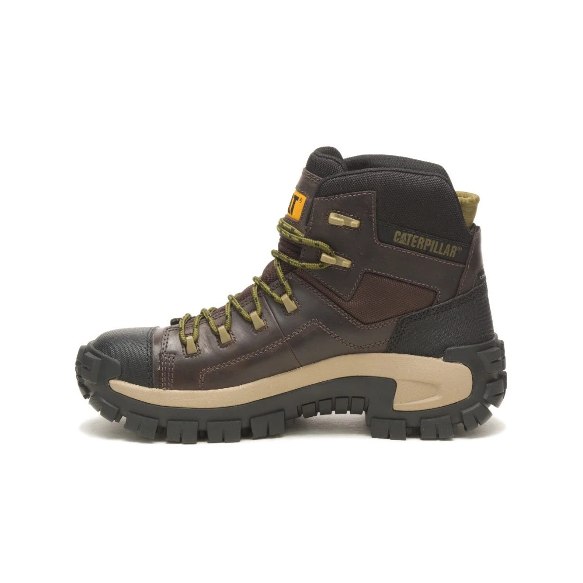 Caterpillar Boots: Men's P91541 Coffee Bean Composite Toe Invader Hiker Waterproof Work Boot 5 Caterpillar Boots: Men's P91541 Coffee Bean Composite Toe Invader Hiker Waterproof Work Boot - Image 3