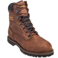 Chippewa Boots: Men's Brown 55069 Steel Toe Waterproof Insulated EH Work Boots -Men's Work Boots Store chippewa 55069 p 01