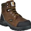 Carhartt Boots: Men's CMF6720 Brown Composite Toe Met Guard Waterproof Work Boot -Men's Work Boots Store cmf6720 l