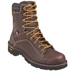 Danner Boots: Men's 17305 Brown Quarry USA Made Waterproof Boots -Men's Work Boots Store danner 17305 p 01