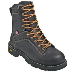 Danner Boots: Men's 17311 Black American-Made EH Waterproof Alloy Toe Boots -Men's Work Boots Store danner 17311 p 01