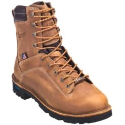 Danner Boots: Men's 17319 Brown Waterproof USA-Made EH Insulated Quarry Boots -Men's Work Boots Store danner 17319 p 01