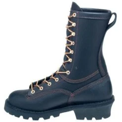 Danner Boots: Men's 18102 Black USA-Made Flashpoint Fire-Resistant Boots -Men's Work Boots Store danner 18102 i 01