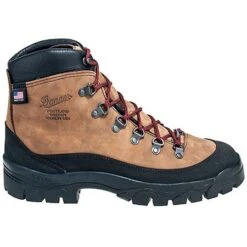 Danner Boots: Men's 37440 USA-Made Brown Waterproof Crater Rim Hiking Boots -Men's Work Boots Store danner 37440 o 01