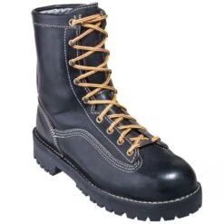Danner Boots: Men's Black 11500 USA-Made EH Waterproof Super Rain Forest Boots -Men's Work Boots Store danner no p 01