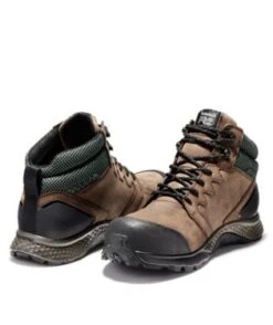 Timberland Pro Boots: Men's A1ZRC Brown Green Reaxion Composite Toe Waterproof Hiker -Men's Work Boots Store detail tb0a1zrc 214 a 5