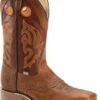 Double H Boots: Men's DH4400 Brown 12" Mickey ICE Roper Domestic Wide Square Toe Cowboy Boot -Men's Work Boots Store dh4400 500xauto