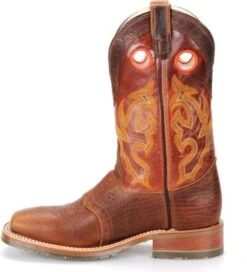 Double H Boots: Men's DH4400 Brown 12" Mickey ICE Roper Domestic Wide Square Toe Cowboy Boot 11 Double H Boots: Men's DH4400 Brown 12" Mickey ICE Roper Domestic Wide Square Toe Cowboy Boot -Men's Work Boots Store dh4400 500xauto instep