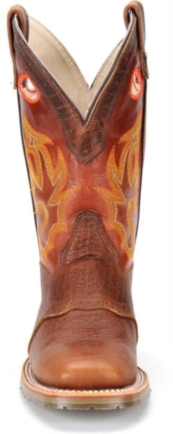Double H Boots: Men's DH4400 Brown 12" Mickey ICE Roper Domestic Wide Square Toe Cowboy Boot 12 Double H Boots: Men's DH4400 Brown 12" Mickey ICE Roper Domestic Wide Square Toe Cowboy Boot -Men's Work Boots Store dh4400 500xauto toe