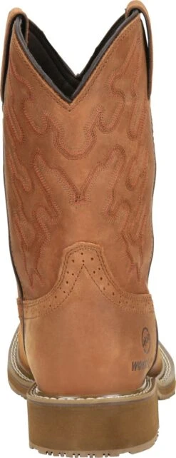 Double H Boots: Men's DH5143 Brown 10" Square Composite Toe Jacob Cowboy Boot -Men's Work Boots Store dh5143 500xauto heel