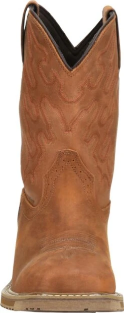 Double H Boots: Men's DH5143 Brown 10" Square Composite Toe Jacob Cowboy Boot -Men's Work Boots Store dh5143 500xauto toe