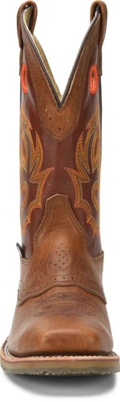 Double H Boots: Men's DH5400 Brown Square Steel Toe ICE Roper 13" Pull On Cowboy Boot 13 Double H Boots: Men's DH5400 Brown Square Steel Toe ICE Roper 13" Pull On Cowboy Boot -Men's Work Boots Store dh5400 500xauto toe