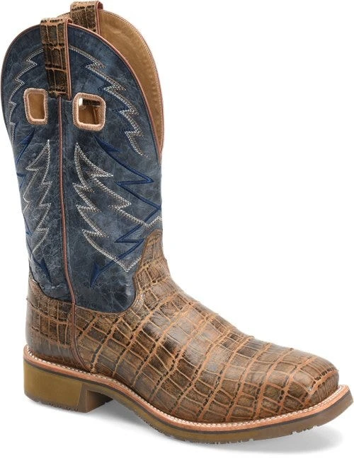 Double H Boots: Men’s DH7011 Navy NYLES 11” Steel Toe Square Toe Roper 3 Double H Boots: Men’s DH7011 Navy NYLES 11” Steel Toe Square Toe Roper