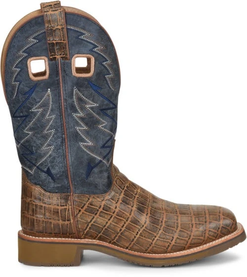 Double H Boots: Men’s DH7011 Navy NYLES 11” Steel Toe Square Toe Roper 4 Double H Boots: Men’s DH7011 Navy NYLES 11” Steel Toe Square Toe Roper - Image 2