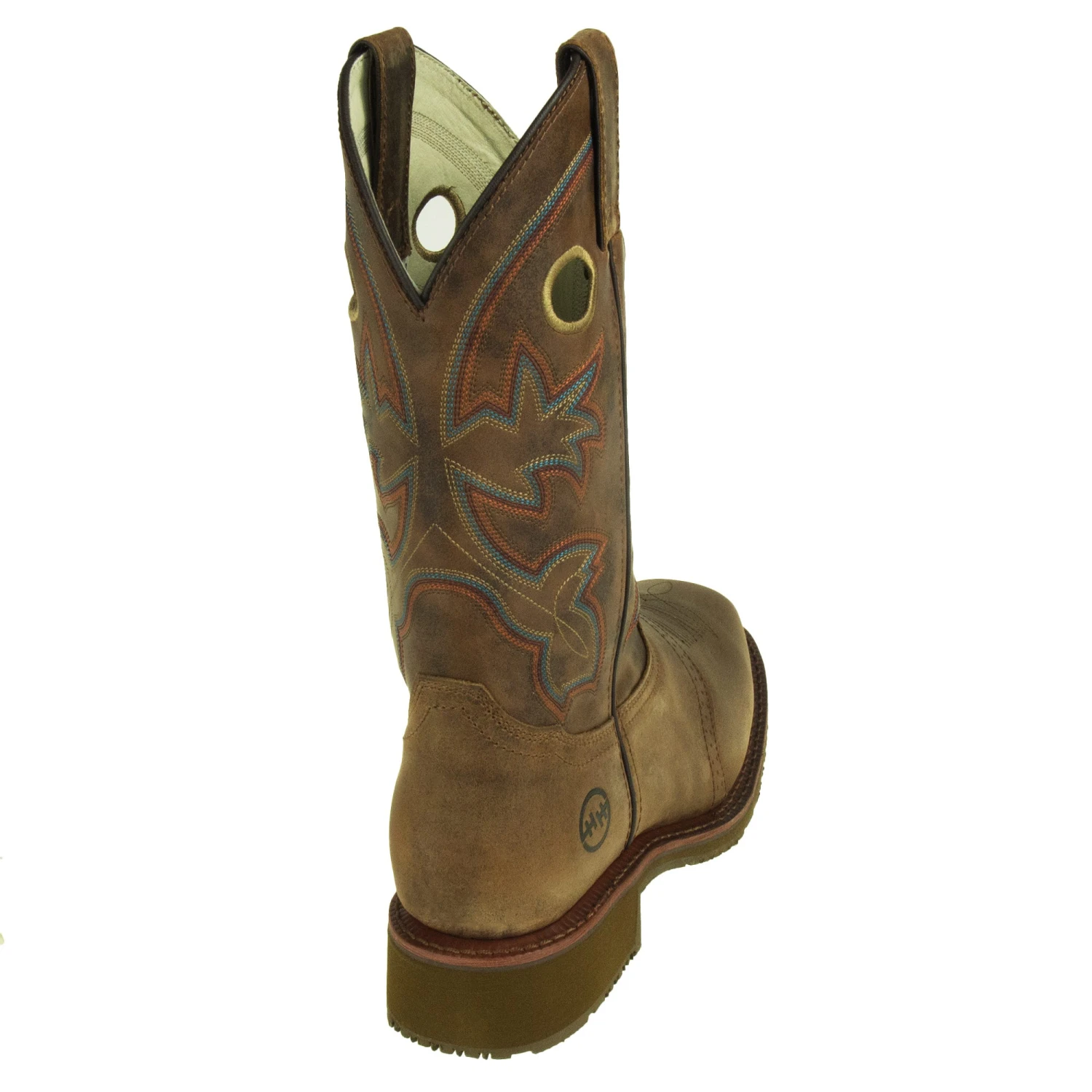 Double H Boots: Men's DH5134 ICE Brown EH Ropers 9 Double H Boots: Men's DH5134 ICE Brown EH Ropers - Image 7