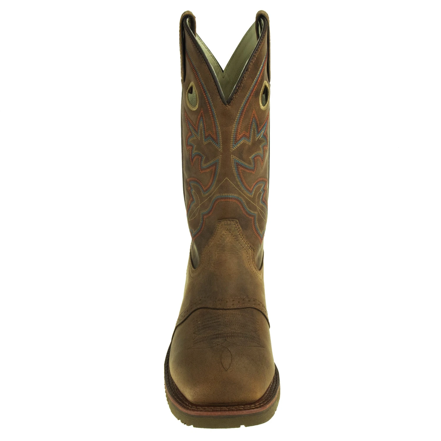 Double H Boots: Men's DH5134 ICE Brown EH Ropers 8 Double H Boots: Men's DH5134 ICE Brown EH Ropers - Image 6