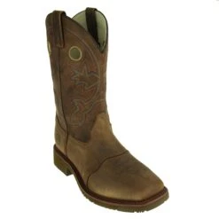 Double H Boots: Men's DH5134 ICE Brown EH Ropers 11 Double H Boots: Men's DH5134 ICE Brown EH Ropers -Men's Work Boots Store double h dh5134 p 001
