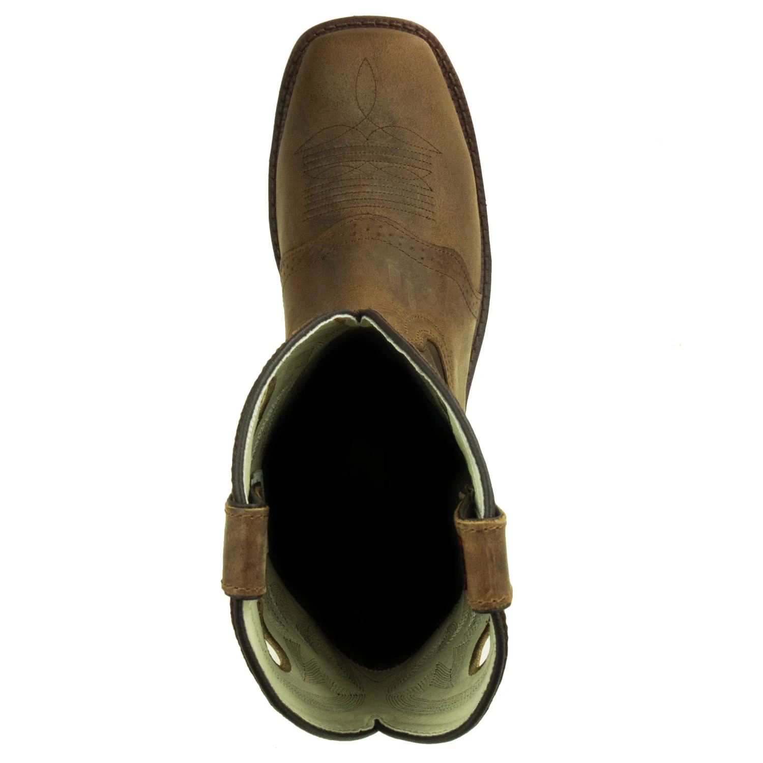 Double H Boots: Men's DH5134 ICE Brown EH Ropers 4 Double H Boots: Men's DH5134 ICE Brown EH Ropers - Image 2