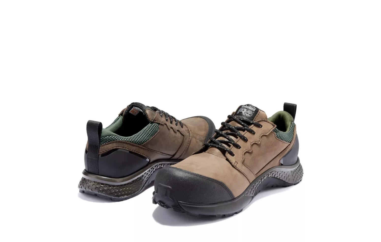 Timberland Pro Shoes: Men's A21PN Brown Green Reaxion Composite Toe Athletic Work Shoe 6 Timberland Pro Shoes: Men's A21PN Brown Green Reaxion Composite Toe Athletic Work Shoe - Image 4
