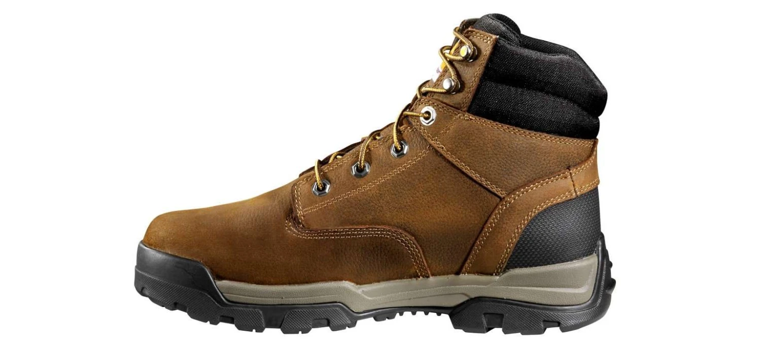 Carhartt Boots: Men's CME6047 Brown Oil Tanned Ground Force 6-Inch Soft Toe Waterproof Work Boot 4 Carhartt Boots: Men's CME6047 Brown Oil Tanned Ground Force 6-Inch Soft Toe Waterproof Work Boot - Image 2