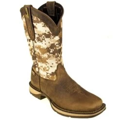 Durango Boots: Men's Desert Camo DDB0166 Rebel Western Pull-On Boots -Men's Work Boots Store durango ddb0166 p 01