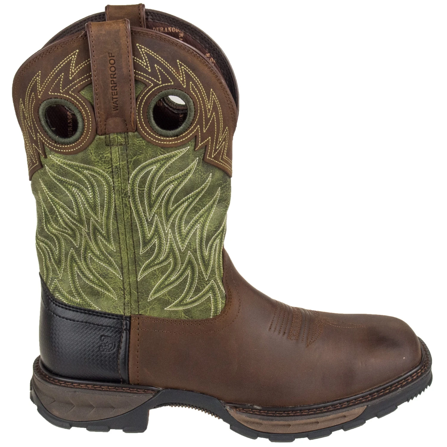 Durango Boots: Men's Brown/Green DDB0177 Maverick XP Waterproof Boots 8 Durango Boots: Men's Brown/Green DDB0177 Maverick XP Waterproof Boots - Image 6