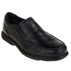 Florsheim Shoes: FE2020 Men's Black Loedin ST EH SR Slip-On Oxfords -Men's Work Boots Store florsheim fe2020 p 001