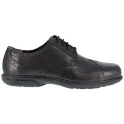 Florsheim Footwear: Men's FS2024 Loedin Steel Toe SD Black Dress Oxford Shoes -Men's Work Boots Store florsheim fs2024 loedin 01