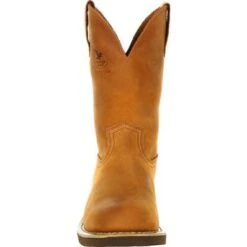 Georgia Boots: Men's Brown G5814 Farm & Ranch Wellington Boots -Men's Work Boots Store g5814 3 large