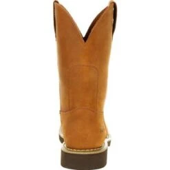 Georgia Boots: Men's Brown G5814 Farm & Ranch Wellington Boots -Men's Work Boots Store g5814 4 large