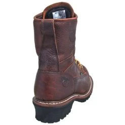 Georgia Boots: Men's Brown G7313 Waterproof EH Steel Toe Logger Boots -Men's Work Boots Store g7313st georgiab 01