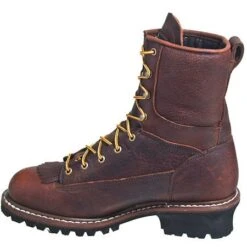 Georgia Boots: Men's Brown G7313 Waterproof EH Steel Toe Logger Boots -Men's Work Boots Store g7313st georgiai 01