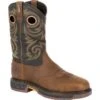 Georgia Boots: Men's GB00267 Brown Carbo-Tec LT Steel Toe Waterproof Pull On Boots