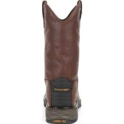 Georgia Boots: Men's GB00308 Brown EH Carbo-Tec LT Pull On Waterproof Boots -Men's Work Boots Store gb00308 4 large