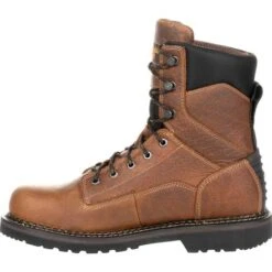 Georgia Boots: Men's GB00318 Brown EH 8" Waterproof Georgia Giant Revamp Work Boots -Men's Work Boots Store gb00318 5 large
