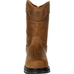 Georgia Boots: Men's GB00394 Brown Carbo Tec LTX Waterproof Composite Toe Pull On Work Boot -Men's Work Boots Store gb00394 3 large