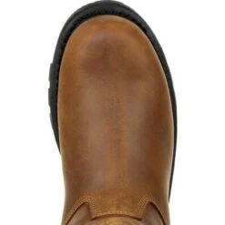 Georgia Boots: Men's GB00394 Brown Carbo Tec LTX Waterproof Composite Toe Pull On Work Boot -Men's Work Boots Store gb00394 6 large