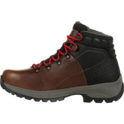 Georgia Boots: Men's GB00397 Brown Black Eagel Trail Waterproof Alloy Toe Hiker Work Boot -Men's Work Boots Store gb00397 5 large