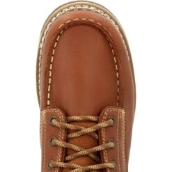 Georgia Boots: Men's GB00489 Brown Plain Toe AMP LT Wedge Moc Toe EH 6" Work Boot -Men's Work Boots Store gb00489 birdseye