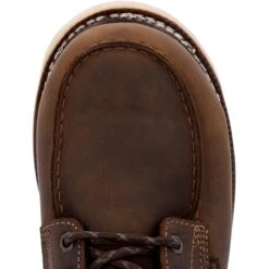 Georgia Boots: Men's GB00592 Brown Nano Composite Toe AMP LT Wedge Moc Toe Waterproof Work Boot -Men's Work Boots Store gb00592 birdseye