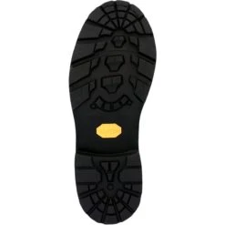 Georgia Boots: Men's GB00603 Black Plain Toe 8" USA Made Logger Waterproof Work Boot -Men's Work Boots Store gb00603 outsole