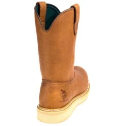 Georgia Boots: Men's G5353 Steel Toe Brown EH Wellington Chemical-Resistant Wedge Boots -Men's Work Boots Store georgia g5153 b 01