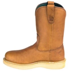 Georgia Boots: Men's G5353 Steel Toe Brown EH Wellington Chemical-Resistant Wedge Boots -Men's Work Boots Store georgia g5153 i 01