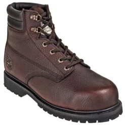 Georgia Boots: Waterproof G6174 Brown Steel Toe EH Men's 6-Inch Oiler Work Boots -Men's Work Boots Store georgia g6174 p 01