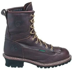 Georgia Boots: Men's Brown G7113 Waterproof Goodyear Welt Logger Boots -Men's Work Boots Store georgia g7113 o 01