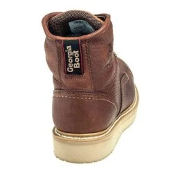 Georgia Boots: Men's G6152 Barracuda Gold Leather Wedge Work Boots -Men's Work Boots Store georgia g8152 b 01