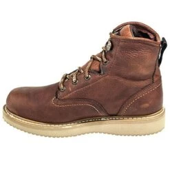 Georgia Boots: Men's G6152 Barracuda Gold Leather Wedge Work Boots -Men's Work Boots Store georgia g8152 i 01