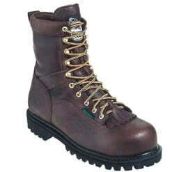 Georgia Boots: Men's G8341 Brown Steel Toe Waterproof EH Work Boots -Men's Work Boots Store georgia g8341 p 01